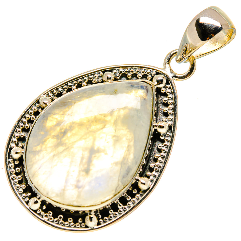 Rainbow Moonstone Pendants handcrafted by Ana Silver Co - PD755695