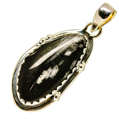 Chrysanthemum Stone Pendants handcrafted by Ana Silver Co - PD755696