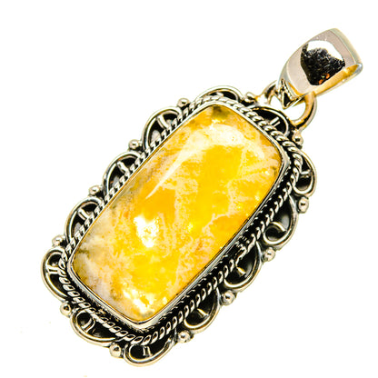 Plume Agate Pendants handcrafted by Ana Silver Co - PD755706