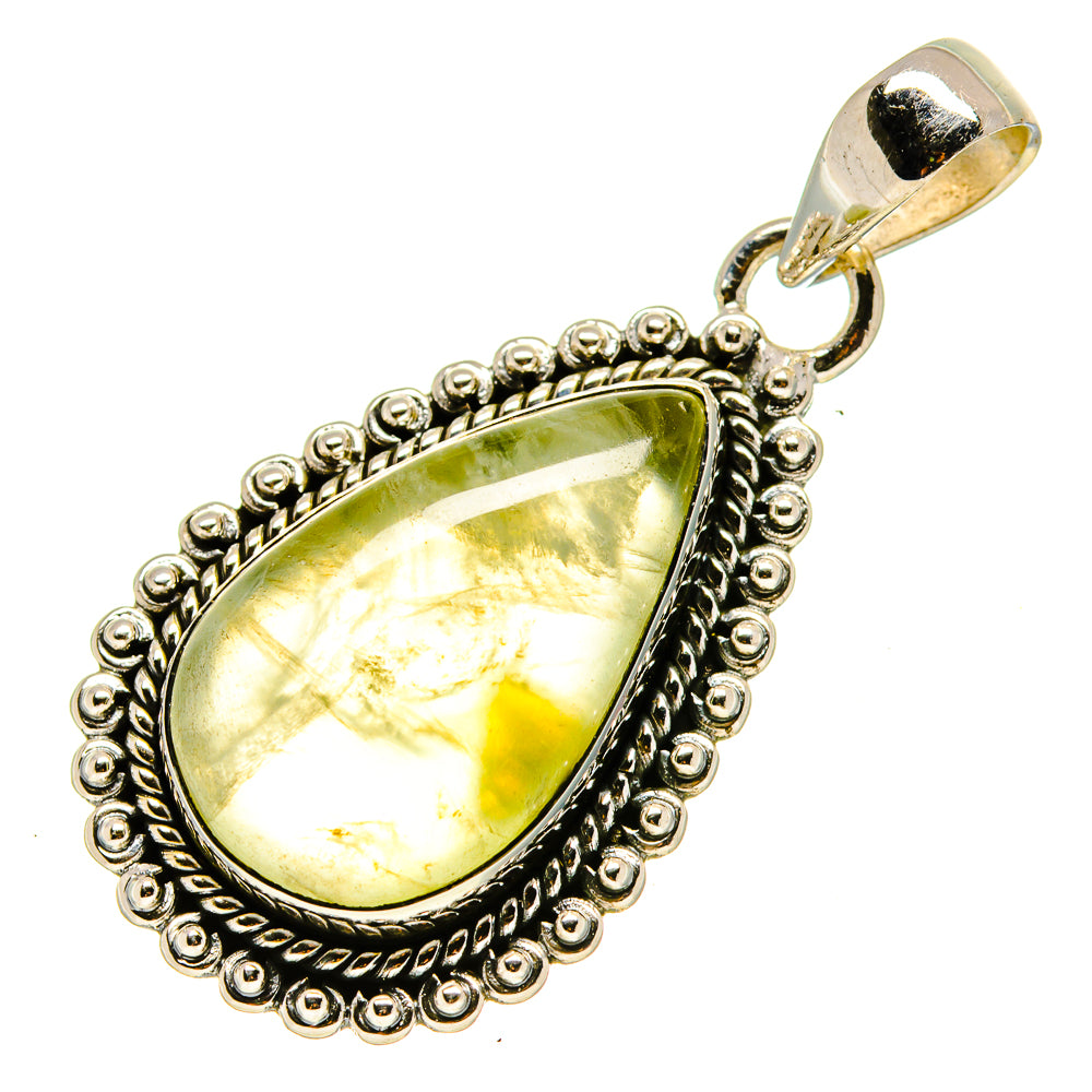 Prehnite Pendants handcrafted by Ana Silver Co - PD755708