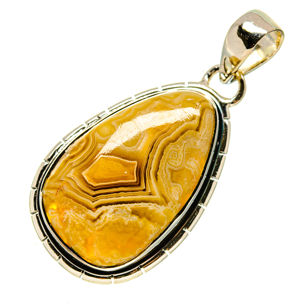 Laguna Lace Agate Pendants handcrafted by Ana Silver Co - PD755715