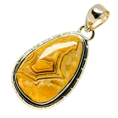 Laguna Lace Agate Pendants handcrafted by Ana Silver Co - PD755715
