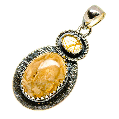 Petrified Wood Pendants handcrafted by Ana Silver Co - PD755723