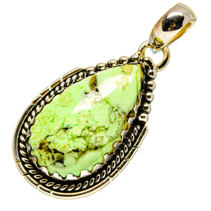 Lemon Chrysoprase Pendants handcrafted by Ana Silver Co - PD755726