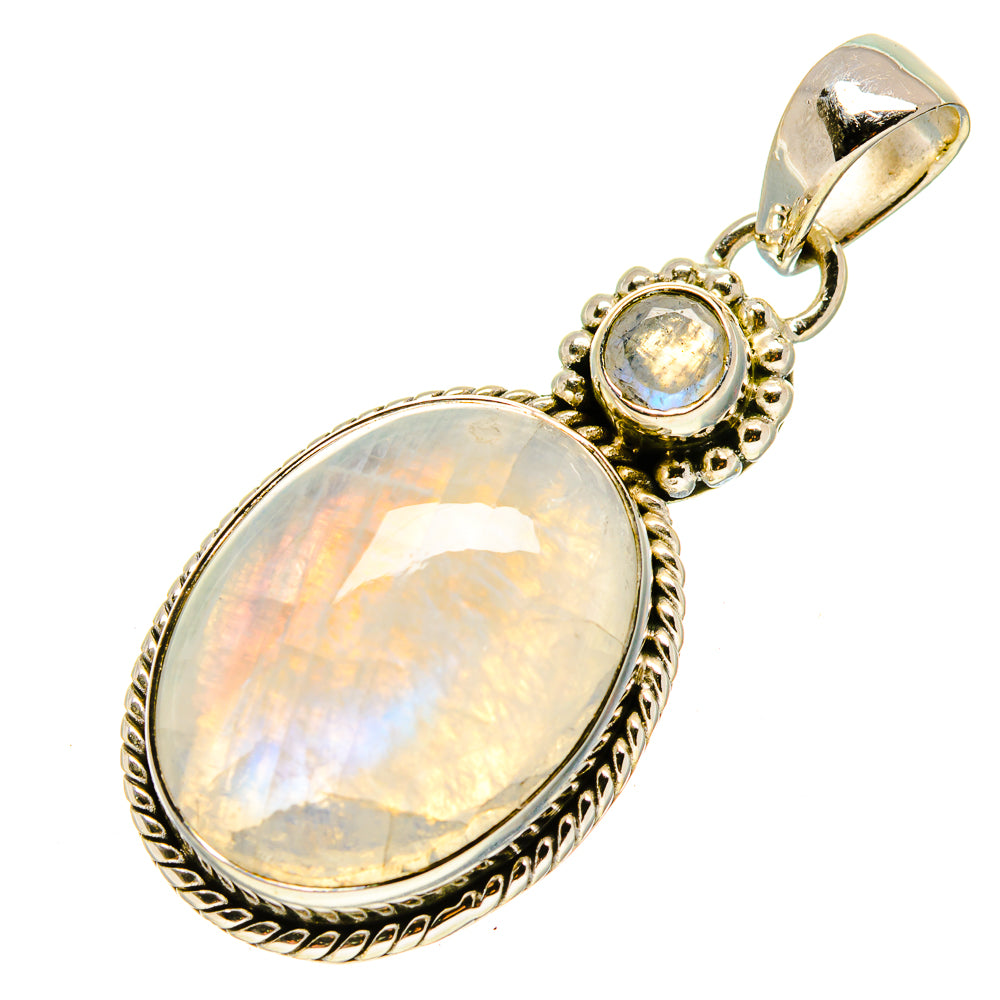 Rainbow Moonstone Pendants handcrafted by Ana Silver Co - PD755728