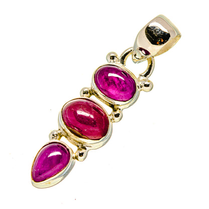 Pink Tourmaline Pendants handcrafted by Ana Silver Co - PD755734