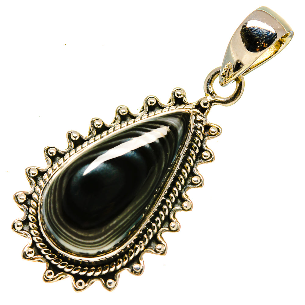 Psilomelane Pendants handcrafted by Ana Silver Co - PD755800