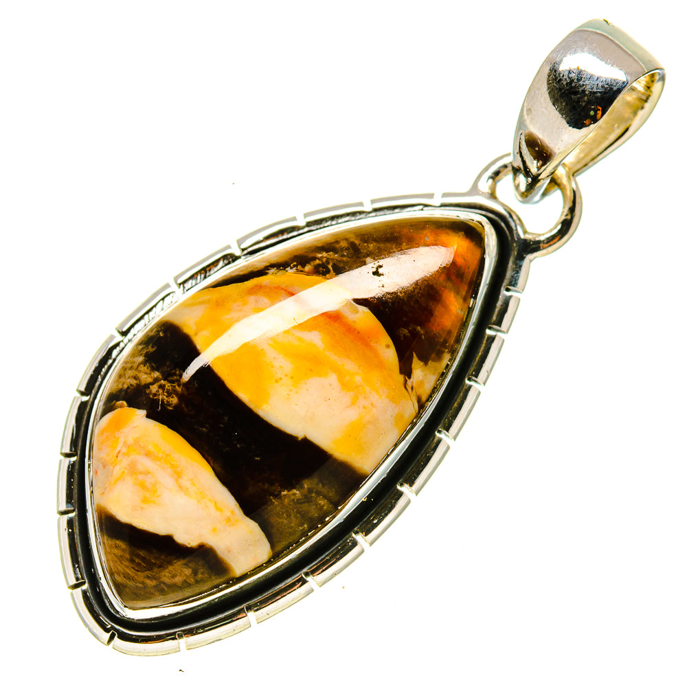 Peanut Wood Jasper Pendants handcrafted by Ana Silver Co - PD755803
