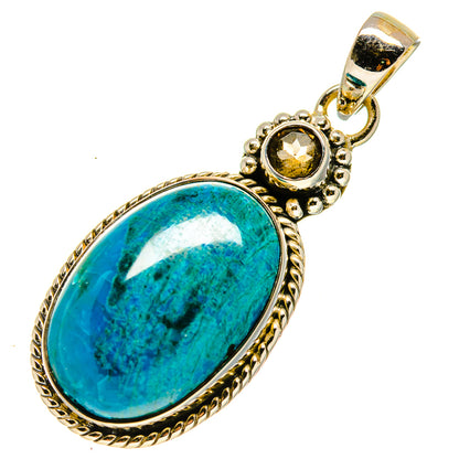 Chrysocolla Pendants handcrafted by Ana Silver Co - PD755804