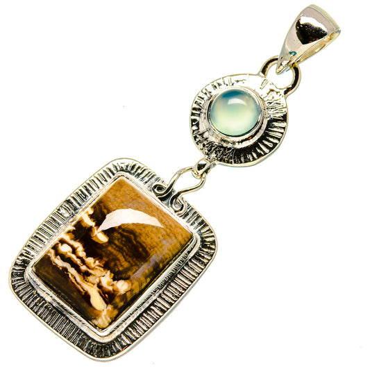 Peanut Wood Jasper Pendants handcrafted by Ana Silver Co - PD755825