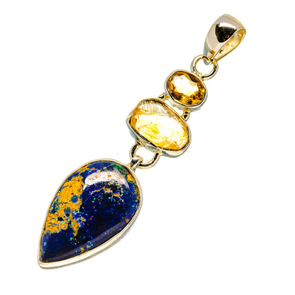 Azurite Pendants handcrafted by Ana Silver Co - PD755832