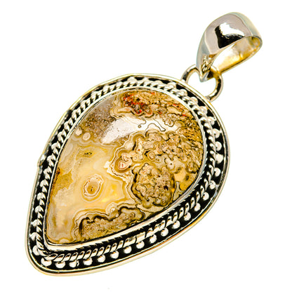 Laguna Lace Agate Pendants handcrafted by Ana Silver Co - PD755846