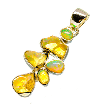 Ethiopian Opal Pendants handcrafted by Ana Silver Co - PD755861