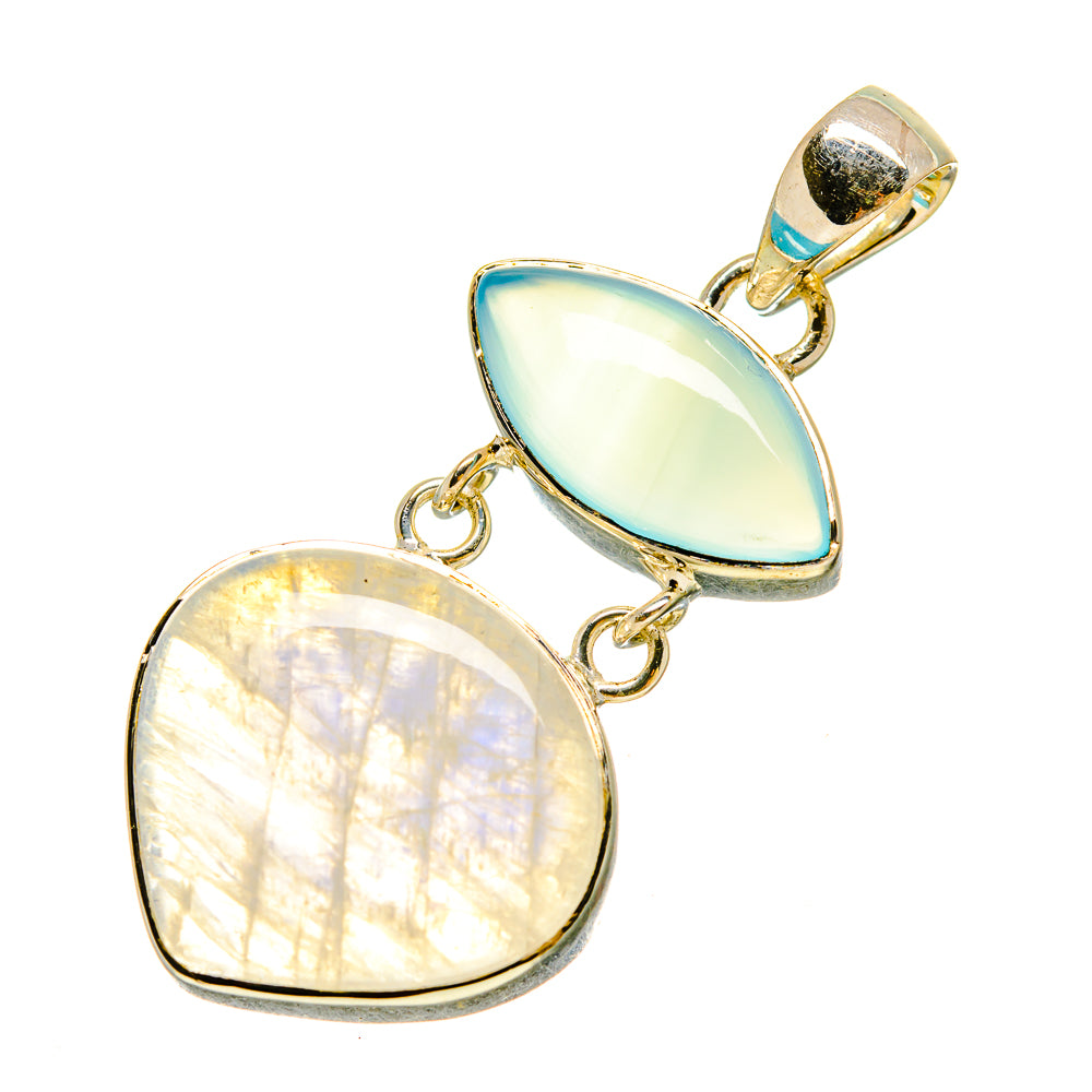 Rainbow Moonstone Pendants handcrafted by Ana Silver Co - PD755870