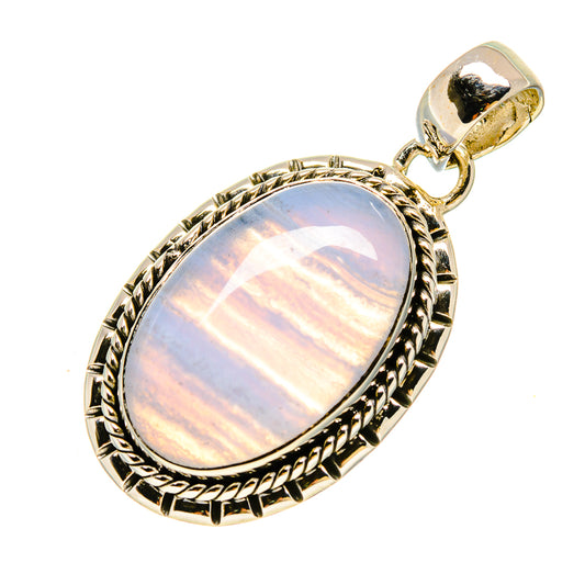 Blue Lace Agate Pendants handcrafted by Ana Silver Co - PD755882