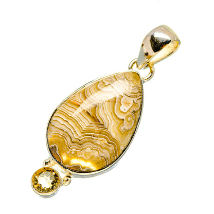 Laguna Lace Agate Pendants handcrafted by Ana Silver Co - PD755902