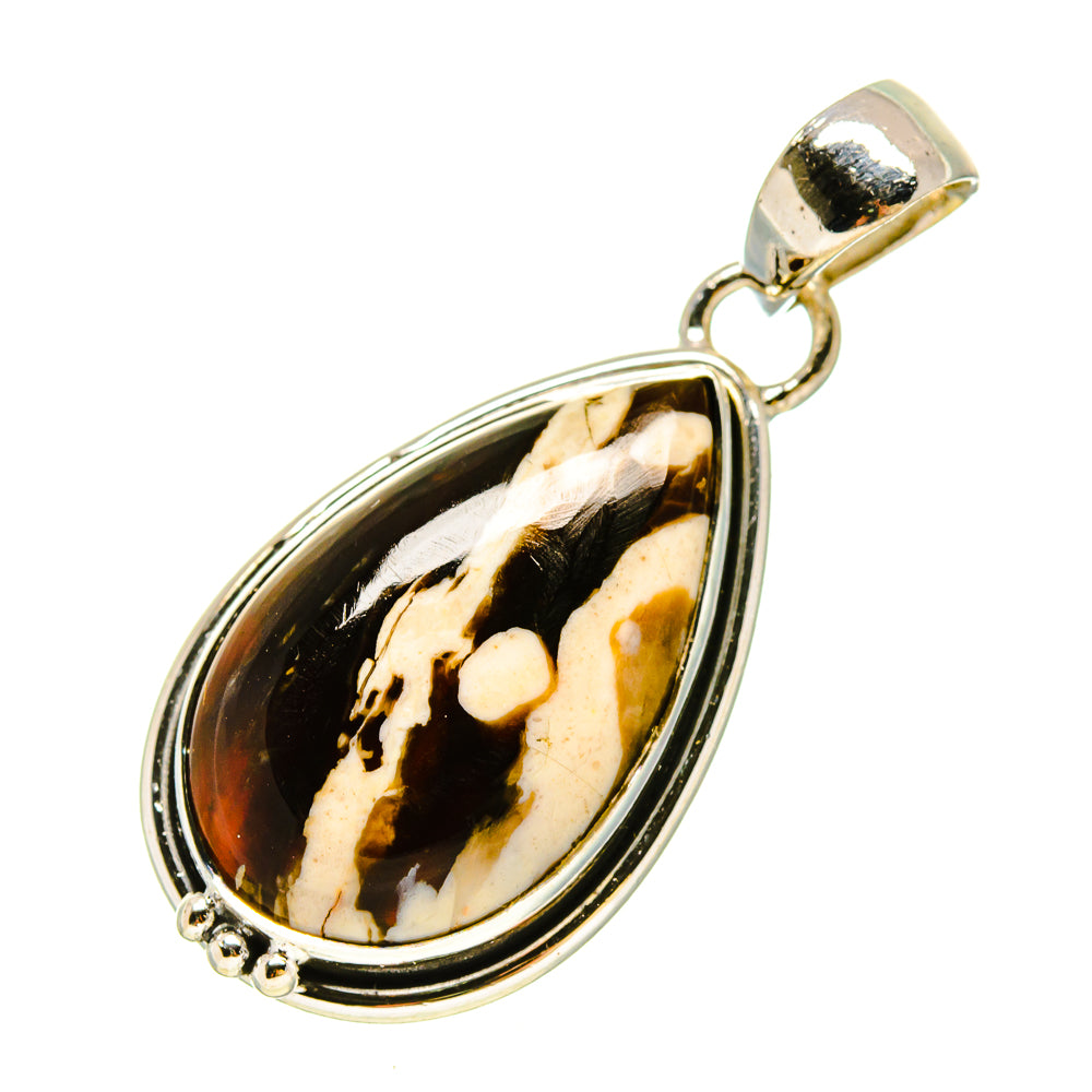 Peanut Wood Jasper Pendants handcrafted by Ana Silver Co - PD755907