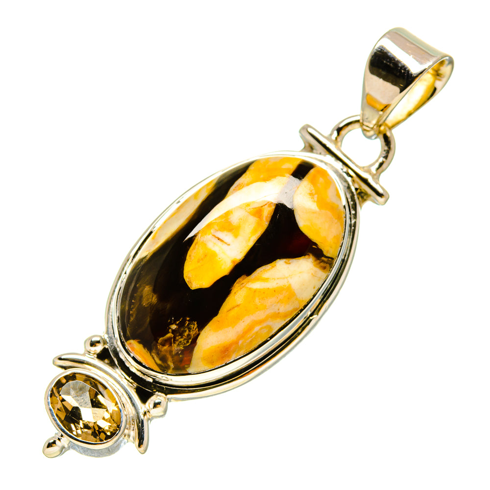 Peanut Wood Jasper Pendants handcrafted by Ana Silver Co - PD755913