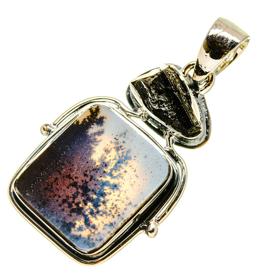 Scenic Dendritic Agate Pendants handcrafted by Ana Silver Co - PD755924