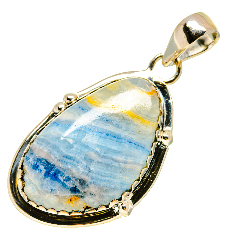 Blue Scheelite Pendants handcrafted by Ana Silver Co - PD755927