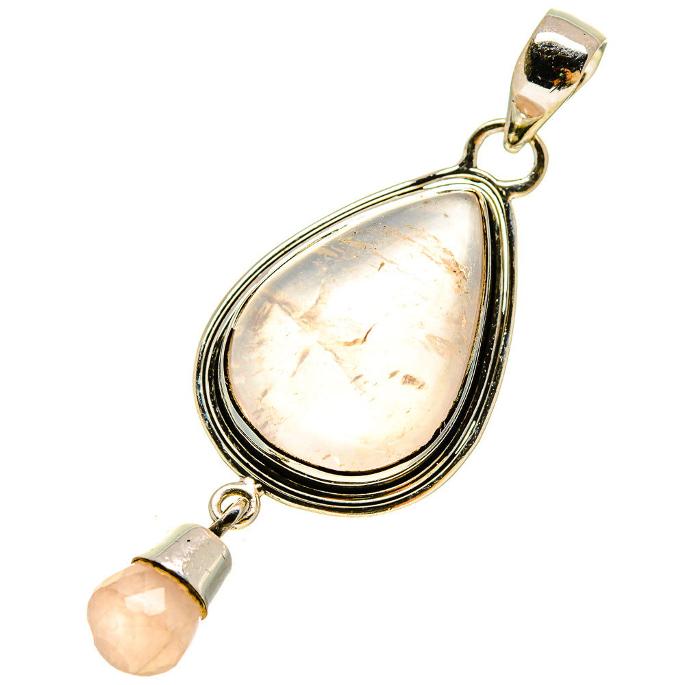 Rose Quartz Pendants handcrafted by Ana Silver Co - PD755934