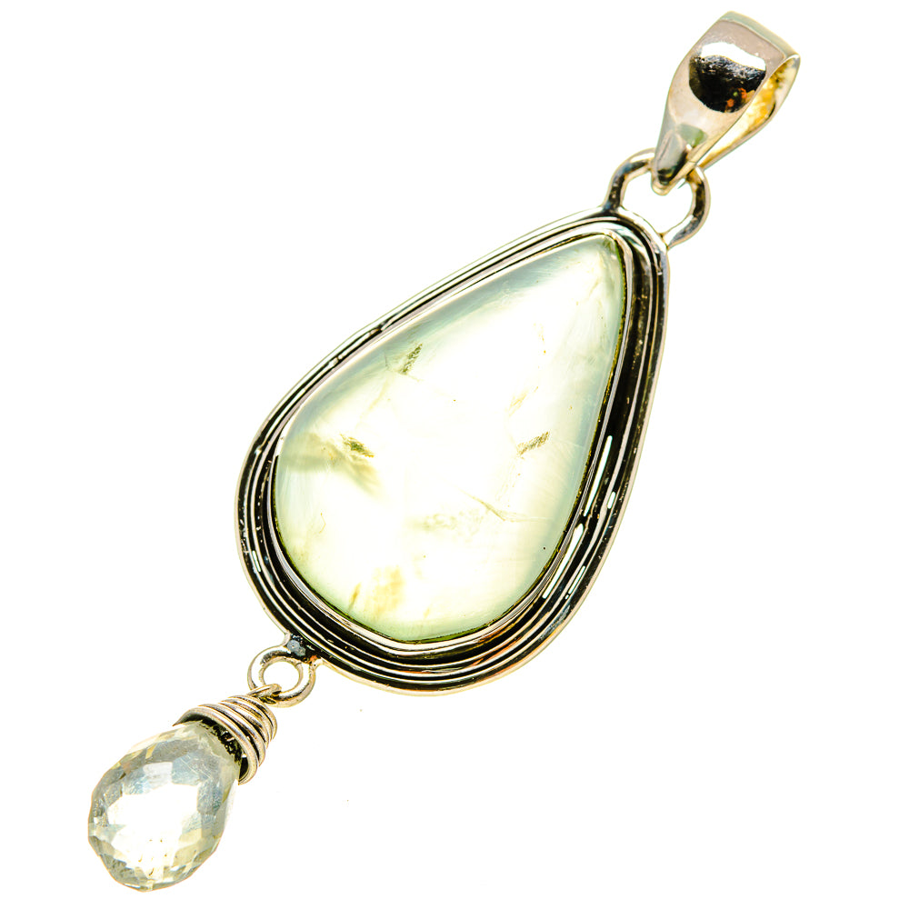 Prehnite Pendants handcrafted by Ana Silver Co - PD755935