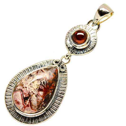 Crazy Lace Agate Pendants handcrafted by Ana Silver Co - PD755942