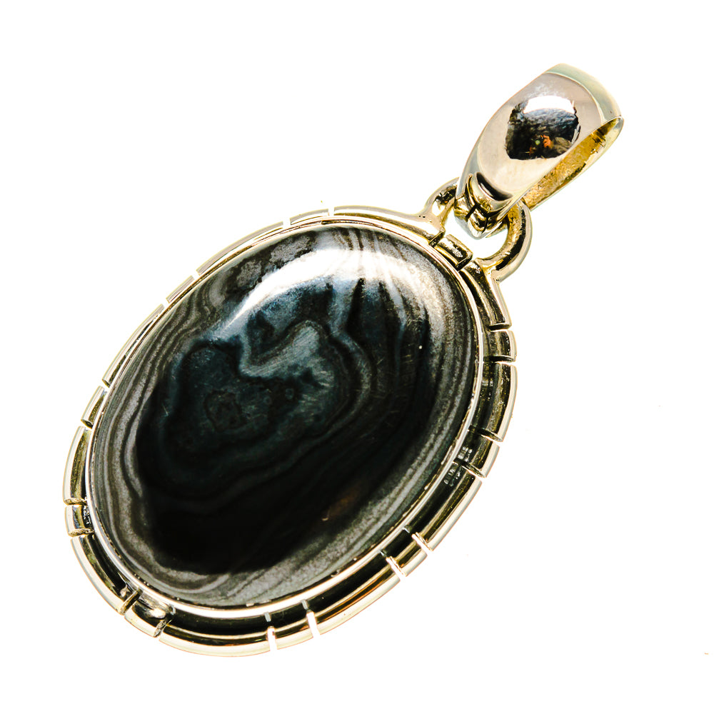 Psilomelane Pendants handcrafted by Ana Silver Co - PD755965