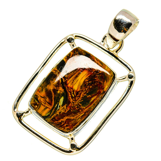 Golden Pietersite Pendants handcrafted by Ana Silver Co - PD755980