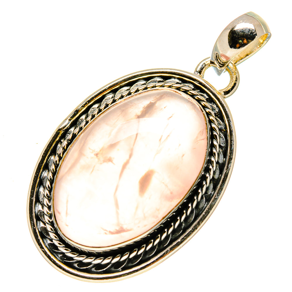 Rose Quartz Pendants handcrafted by Ana Silver Co - PD755985