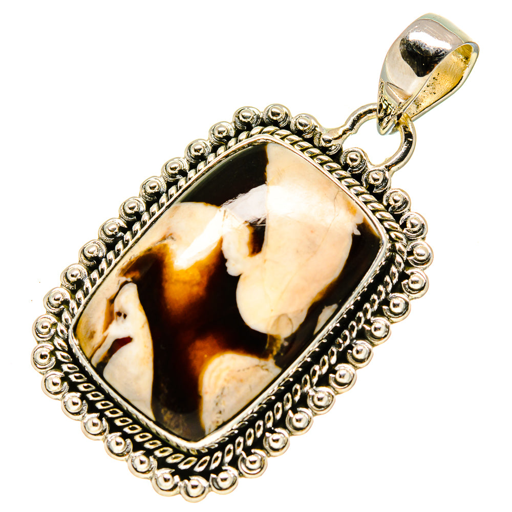 Peanut Wood Jasper Pendants handcrafted by Ana Silver Co - PD755986