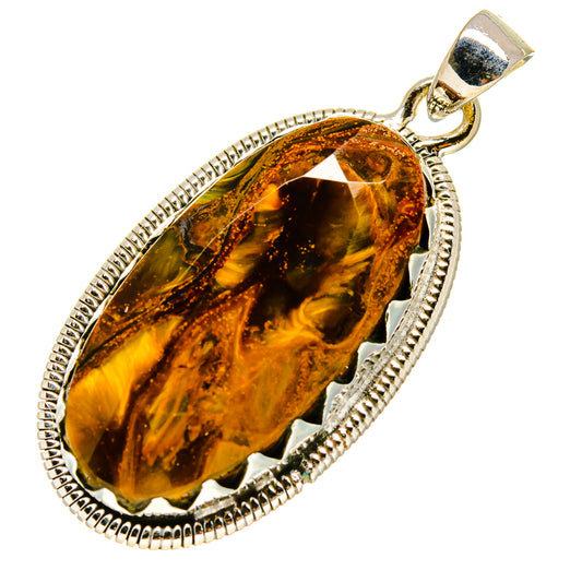 Golden Pietersite Pendants handcrafted by Ana Silver Co - PD755988