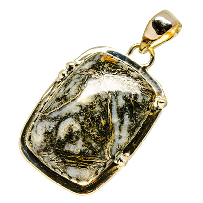 Pyrite Agate Pendants handcrafted by Ana Silver Co - PD756011