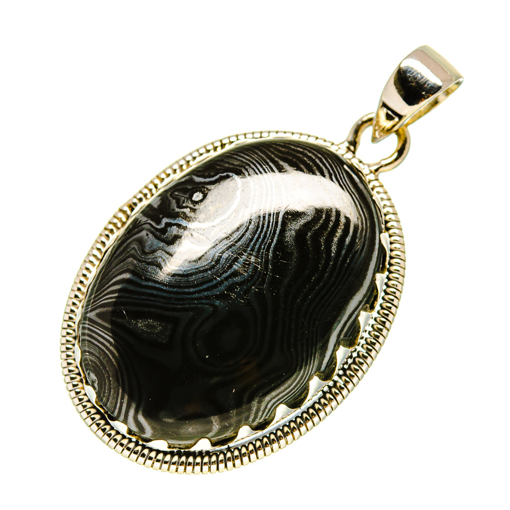 Psilomelane Pendants handcrafted by Ana Silver Co - PD756014