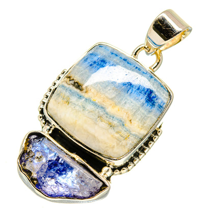 Blue Scheelite Pendants handcrafted by Ana Silver Co - PD756020