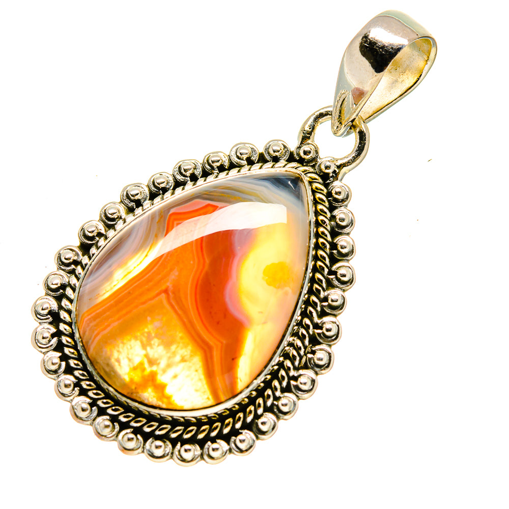 Botswana Agate Pendants handcrafted by Ana Silver Co - PD756023