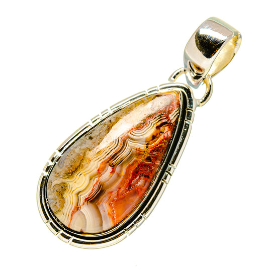 Crazy Lace Agate Pendants handcrafted by Ana Silver Co - PD756043