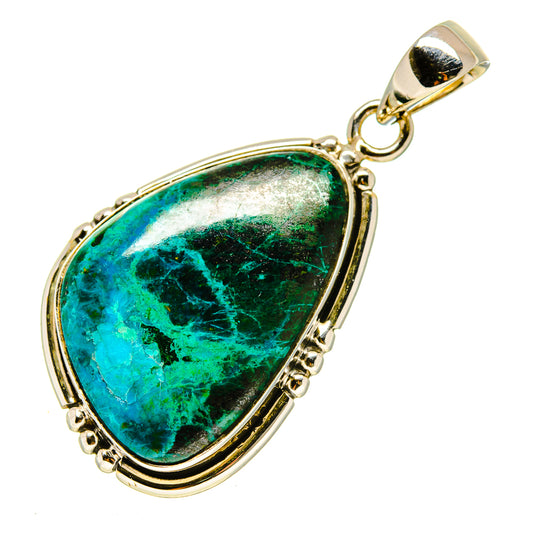 Chrysocolla Pendants handcrafted by Ana Silver Co - PD756044