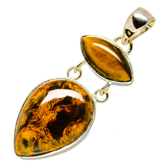 Golden Pietersite Pendants handcrafted by Ana Silver Co - PD756058