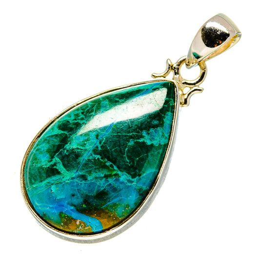Chrysocolla Pendants handcrafted by Ana Silver Co - PD756076
