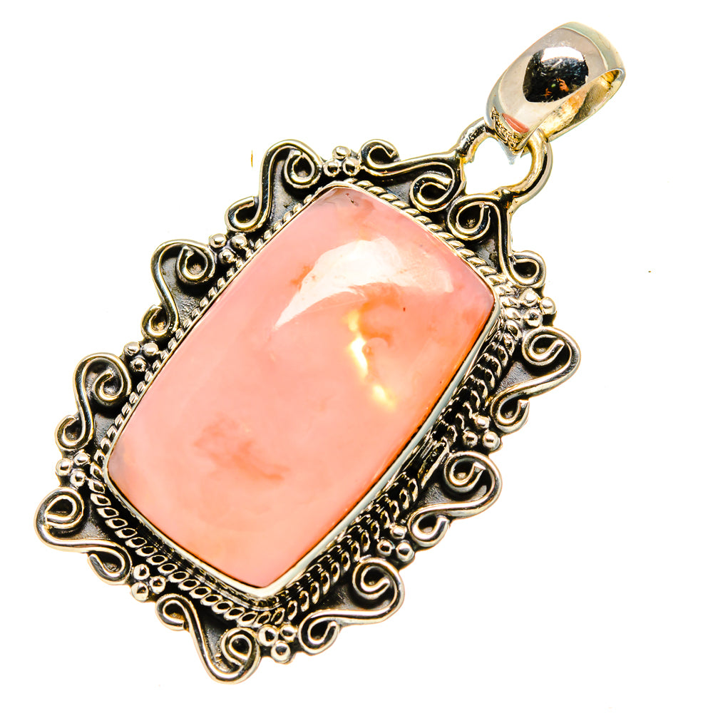 Pink Opal Pendants handcrafted by Ana Silver Co - PD756077