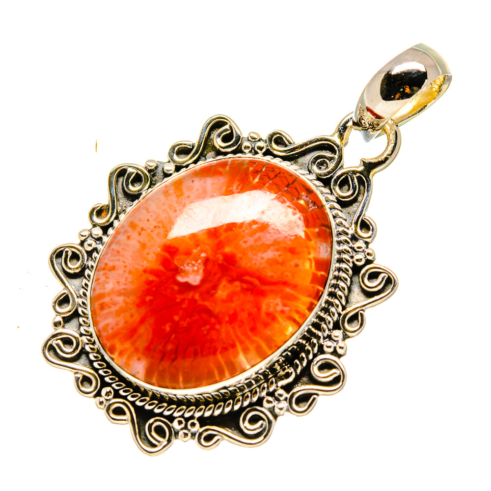 Fossil Coral Pendants handcrafted by Ana Silver Co - PD756082