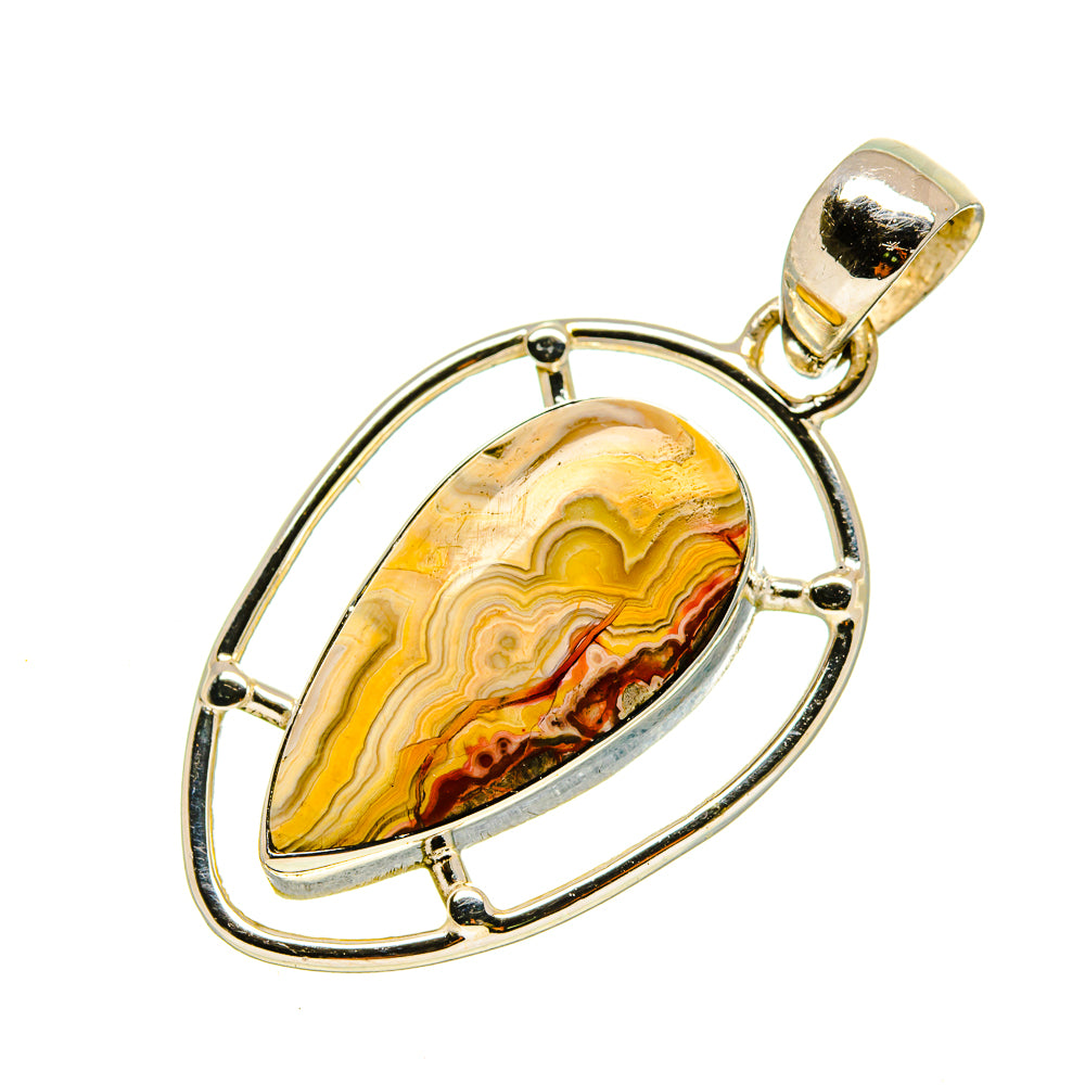 Laguna Lace Agate Pendants handcrafted by Ana Silver Co - PD756084