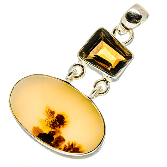 Scenic Dendritic Agate Pendants handcrafted by Ana Silver Co - PD756098