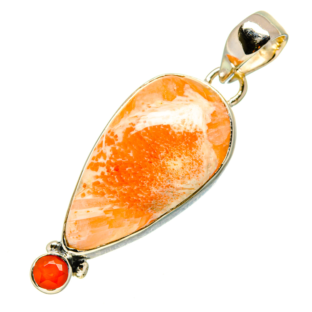 Scolecite Pendants handcrafted by Ana Silver Co - PD756101
