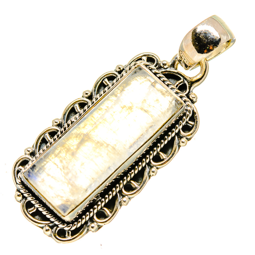 Rainbow Moonstone Pendants handcrafted by Ana Silver Co - PD756109
