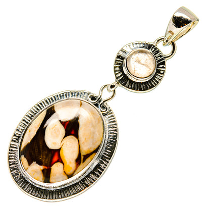 Peanut Wood Jasper Pendants handcrafted by Ana Silver Co - PD756114