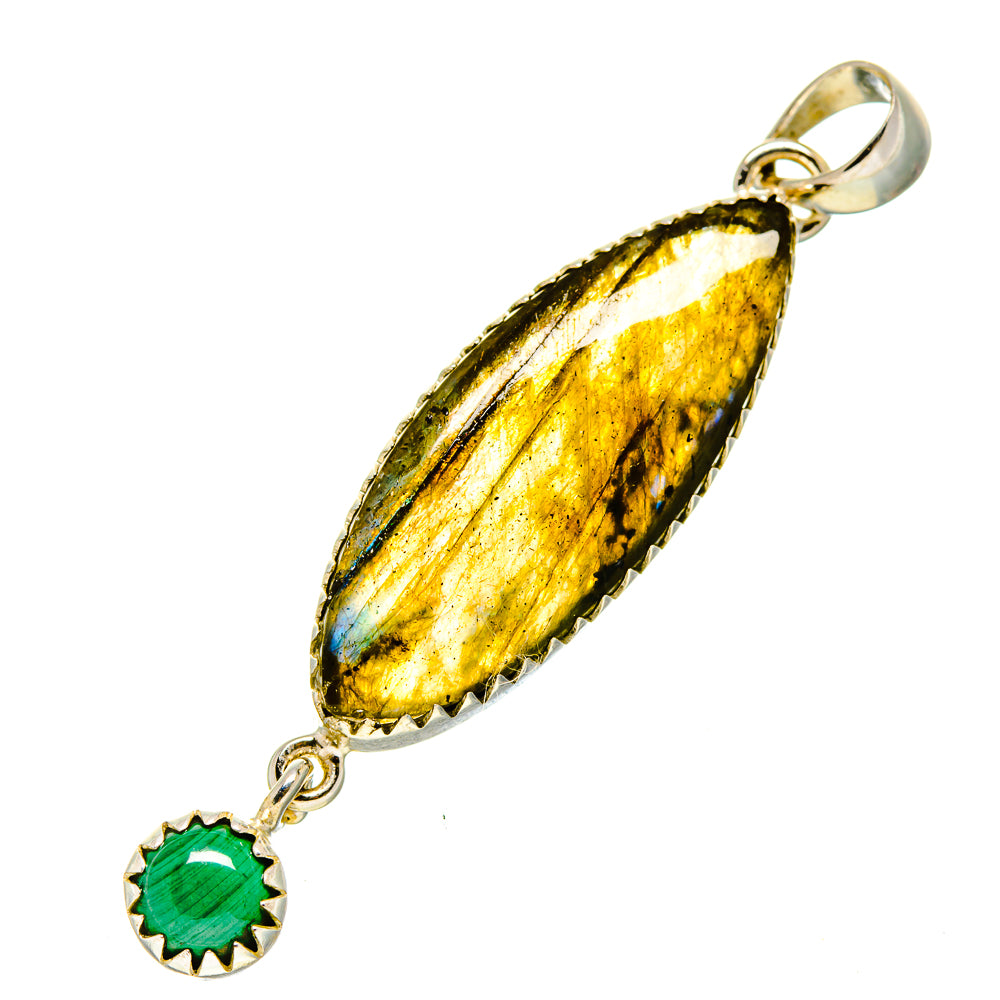 Labradorite Pendants handcrafted by Ana Silver Co - PD756120