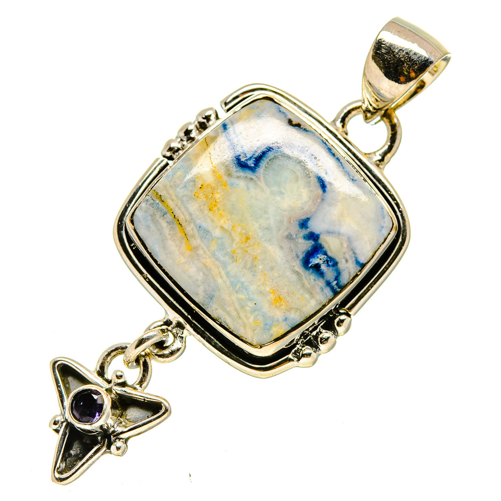 Blue Scheelite Pendants handcrafted by Ana Silver Co - PD756122