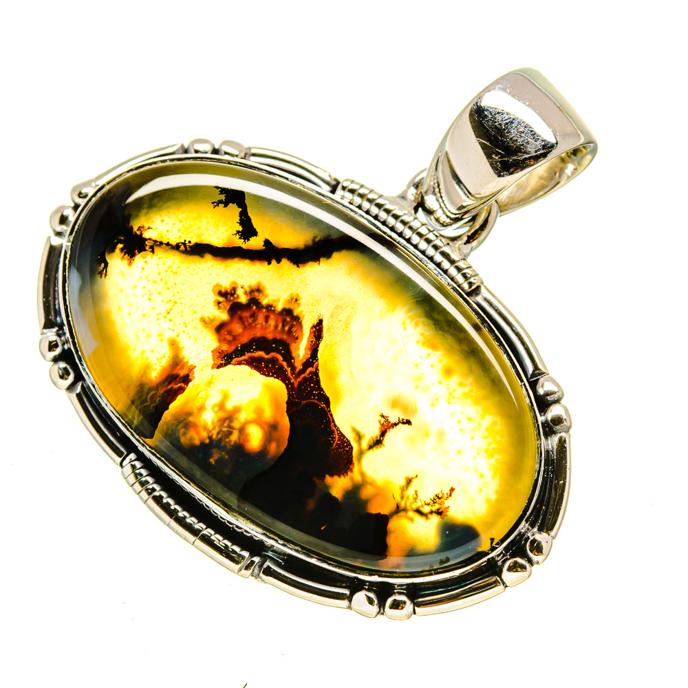 Scenic Dendritic Agate Pendants handcrafted by Ana Silver Co - PD756132